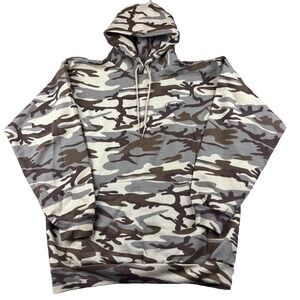 Peterbilt Hoodie Men's Large Multicolor Camouflage Fleece Lined Kangaroo Pockets